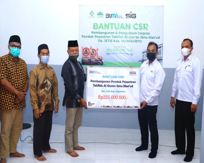 SIG Bantu Pembangunan Ponpes Tahfidz Al-Qur’an di Mojokerto