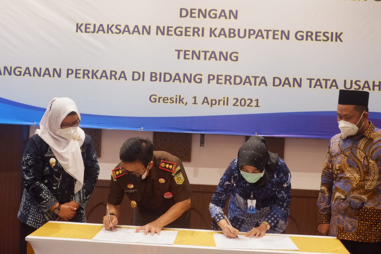 Meminimalisir Praktek Korupsi, Perumda Giri Tirta Teken MoU dengan Kejari Gresik