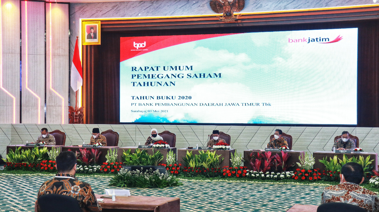 RUPST TB 2020 Bank Jatim, Nilai Dividen Naik