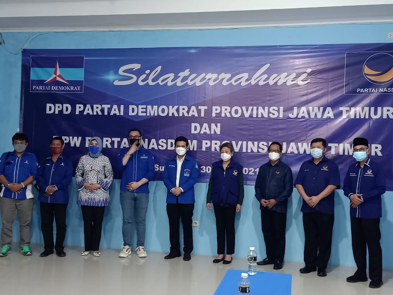 Bahas Penanganan Covid-19 Terkini, DPW NasDem Jatim Kunjungan Kebangsaan ke Kantor DPD Partai Demokrat Jatim