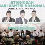 Puncak HSN di MAJT, Santri Harus Setia Jaga NKRI dan Toleransi Kebhinekaan Peringatan hari Santri dengan Istighosah