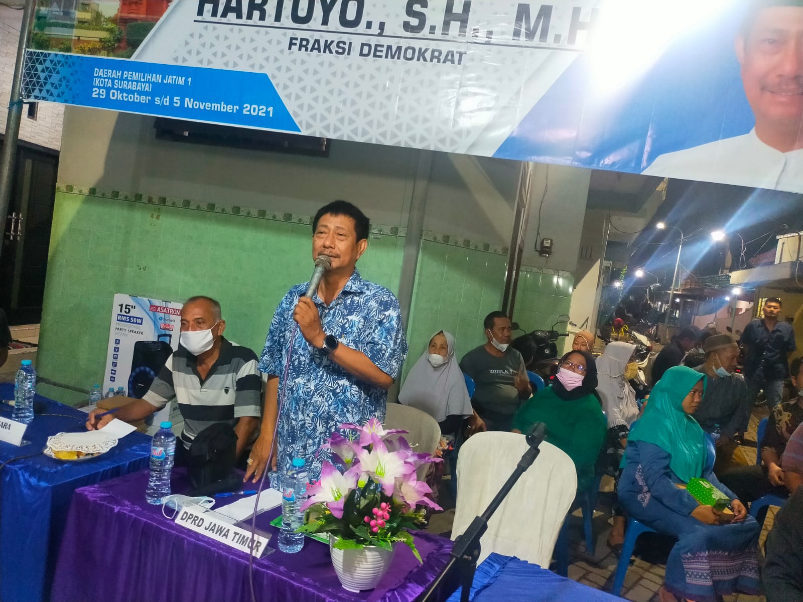 Hartoyo SH Anggota Fraksi Partai Demokrat Saat Reses di Surabaya.