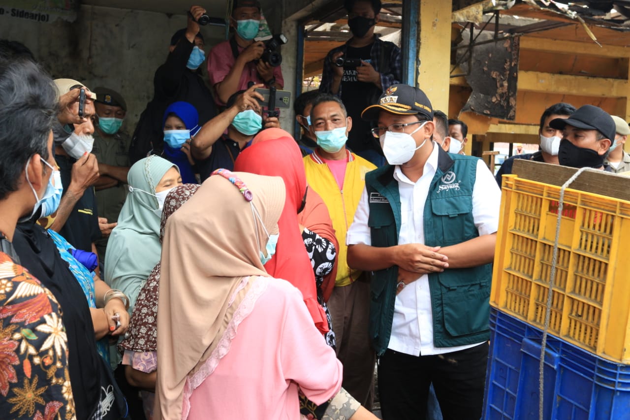 Urai Kemacetan, Bupati Sidoarjo Siapkan Pelebaran Jalan Pasar Suko 2