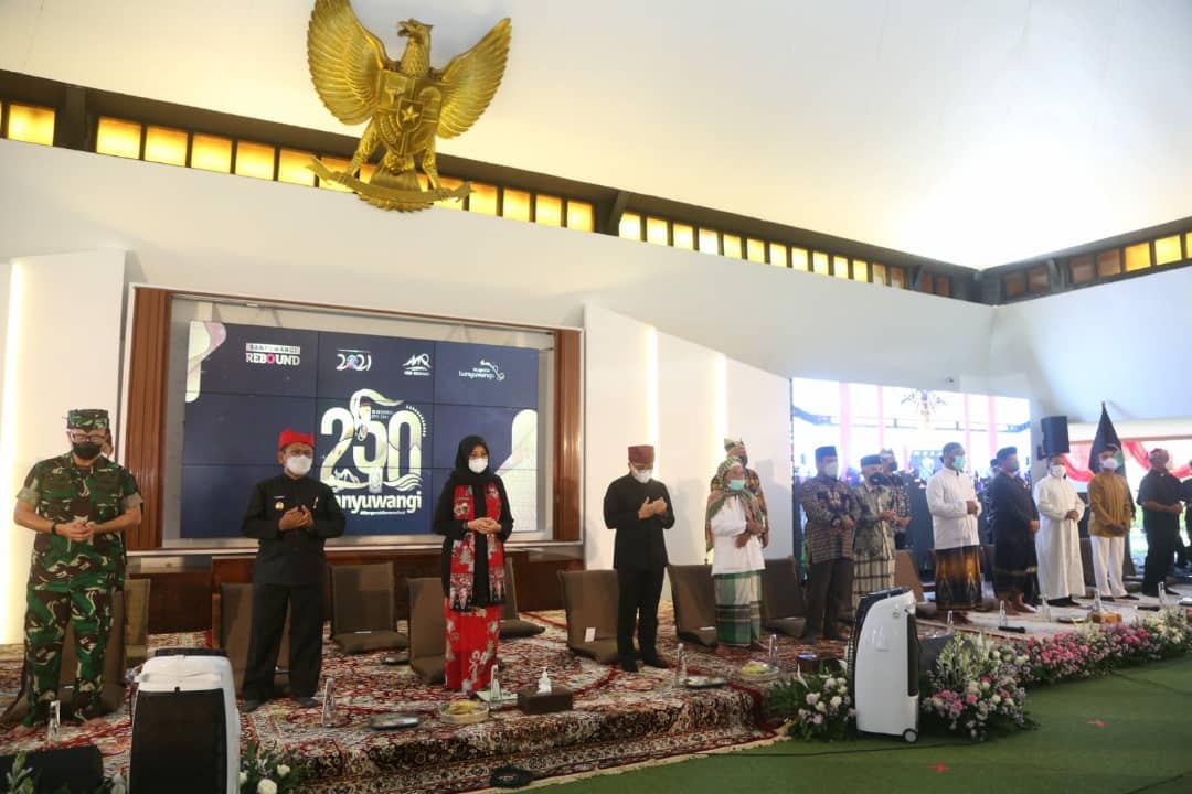Hari Jadi Banyuwangi Ke-250, Forkopimda dan Tokoh Lintas Agama Doa Bersama