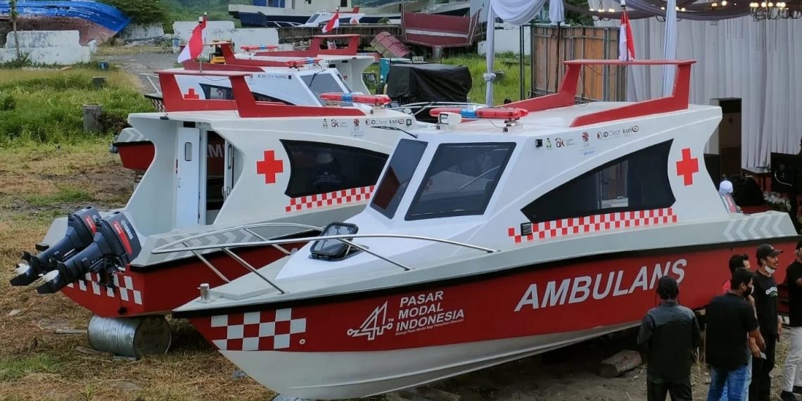 Ada 4 unit ambulans laut yang diserahkan kepada GUSDURian Peduli untuk digunakan di Riau, NTT, Halmahera Utara, dan Maluku Tenggara. (Ist)