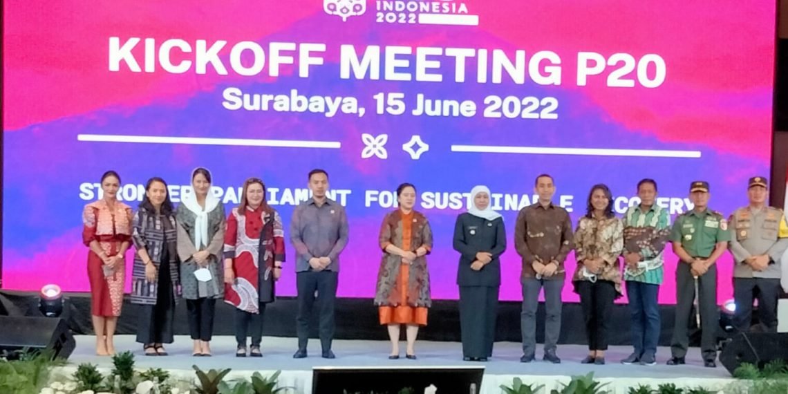 Ketua DPR RI Puan Maharani Saat menghadiri Kick Of Meeting P20