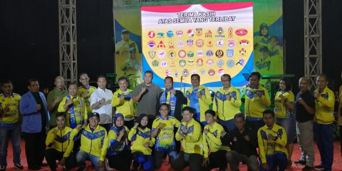 Bupati Gresik, Forkopimda, dan ketua cabor yang kemarin bertanding di Porprop