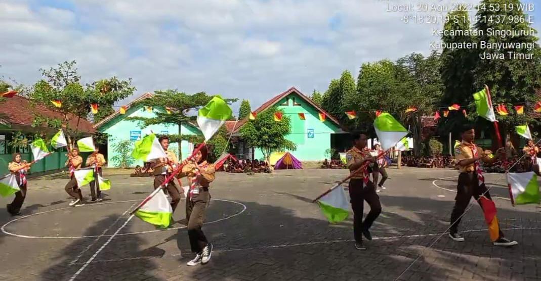 Berbagai Atraksi Warnai Penerimaan Tamu Penggalang Gudep SMPN 1 Singojuruh 2 Berbagai Atraksi Warnai Penerimaan Tamu Penggalang Gudep SMPN 1 Singojuruh 1