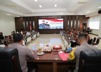 Latihan Pra Operasi Sikat Semeru 2022 di Aula Rupatama Sarja Arya Racana