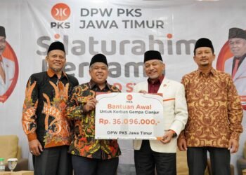 Galang Dana Bersama Presiden PKS, PKS Jatim Peduli Gempa Cianjur