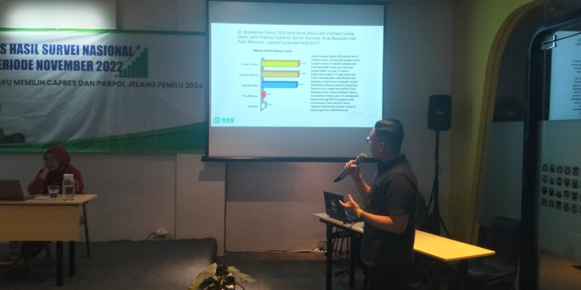 Lembaga Survey SRS saat Jumpa Pers.