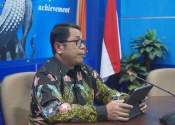 Dadang Hardiwan Kepala Badan Pusat Statistik (BPS) Jawa Timur saat press release, Rabu (1/2/2023). (ist)