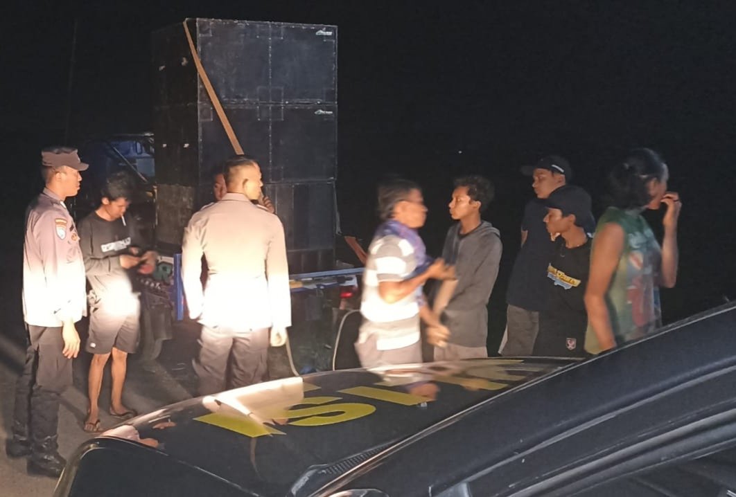 Patrol Sahur Pakai Sound System di bubarkan polisi 1