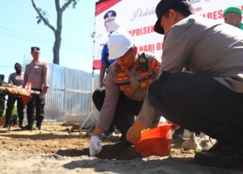 Momen Hari Bhayangkara Ke 77, Polres Magetan Dapatkan Kado Pembangunan Mapolsek Panekan 7