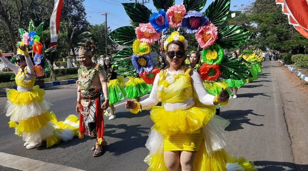 Peserta karnaval Desa Driyorejo