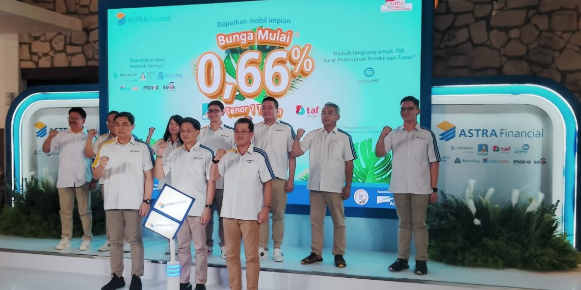 Press conference Astra Financial pada gelaran GIIAS Surabaya 2023, Kamis (14/9/2023). (foto: hari)