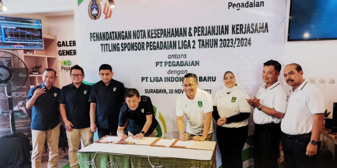 Pegadaian & LIB Lakukan MoU & PKS Sponsor Resmi Liga 2 Indonesia 2023/2024