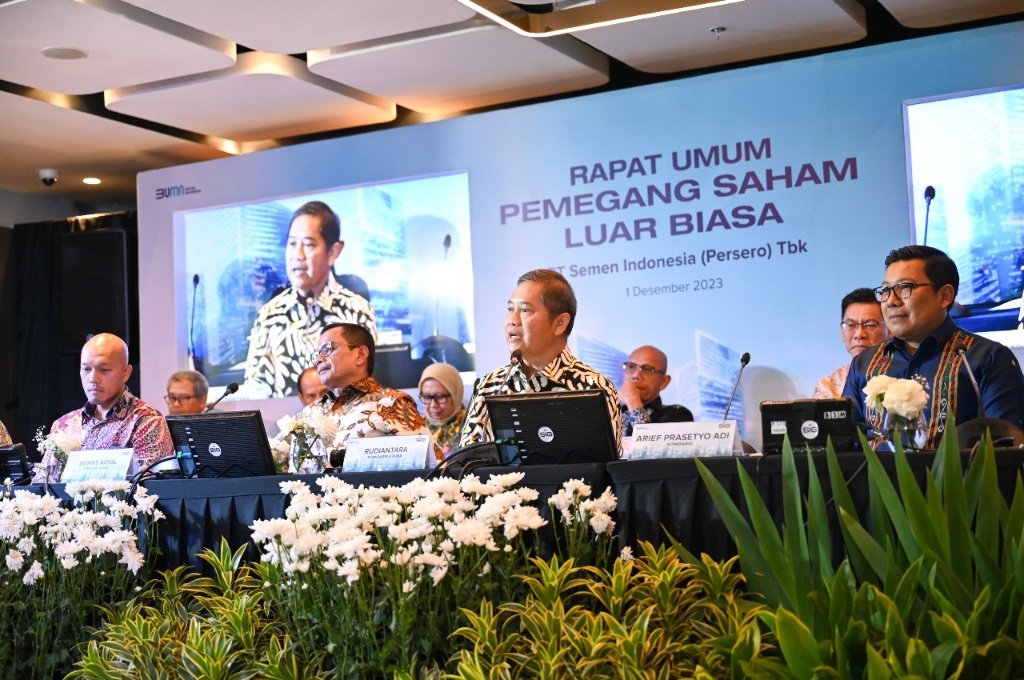 SIG menggelar Rapat Umum Pemegang Saham Luar Biasa (RUPSLB) 2023, di Jakarta, Jumat (1/12/2023). (ist)