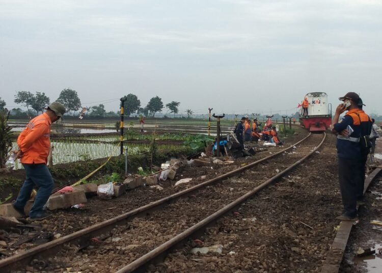 Pasca Kecelakaan, Jalur Haurpugur – Cicalengka Sudah Dapat Dilewati KA