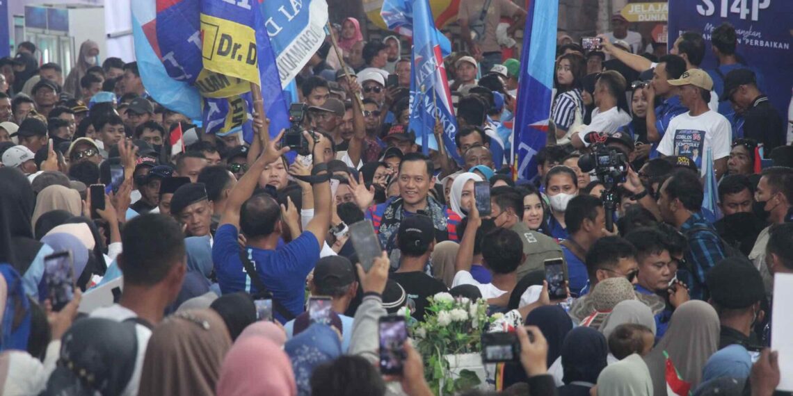 AHY saat kunjungan di Bojonegoro