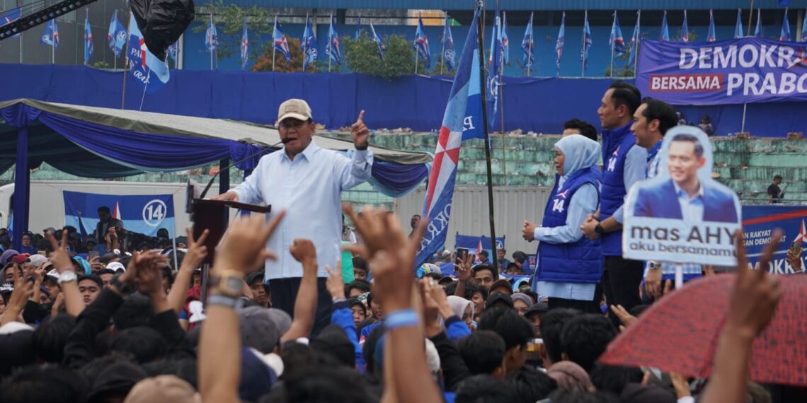 Partai Demokrat saat kampanye Akbar di Malang.