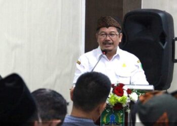 Pj Bupati Andriyanto saat membuka Forum Perangkat Daerah Dinas Peternakan dan Kesehatan Hewan Kabupaten Pasuruan.