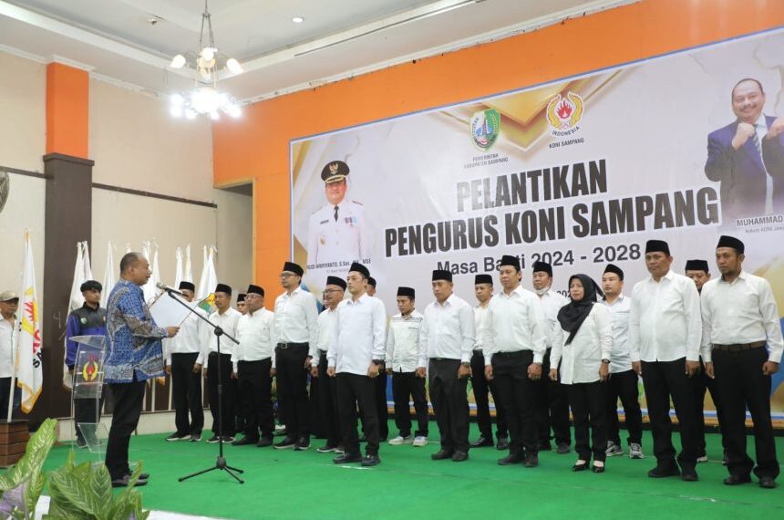 Pengurus KONI 2024-2028 Kabupaten Sampang Resmi Dilantik, Optimis Tingkatkan Prestasi Olahraga Atlet Lokal 1