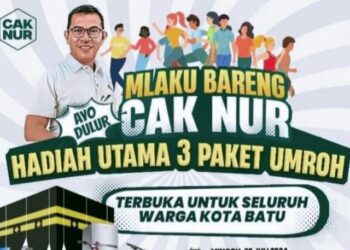 Woow ! Event Akbar “Mlaku Bareng Cak Nur” Siapkan Hadiah Utama 3 Paket Umroh 