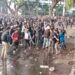 Aksi Demo Ricuh Rusak Pagar Gedung DPRD Kota Malang