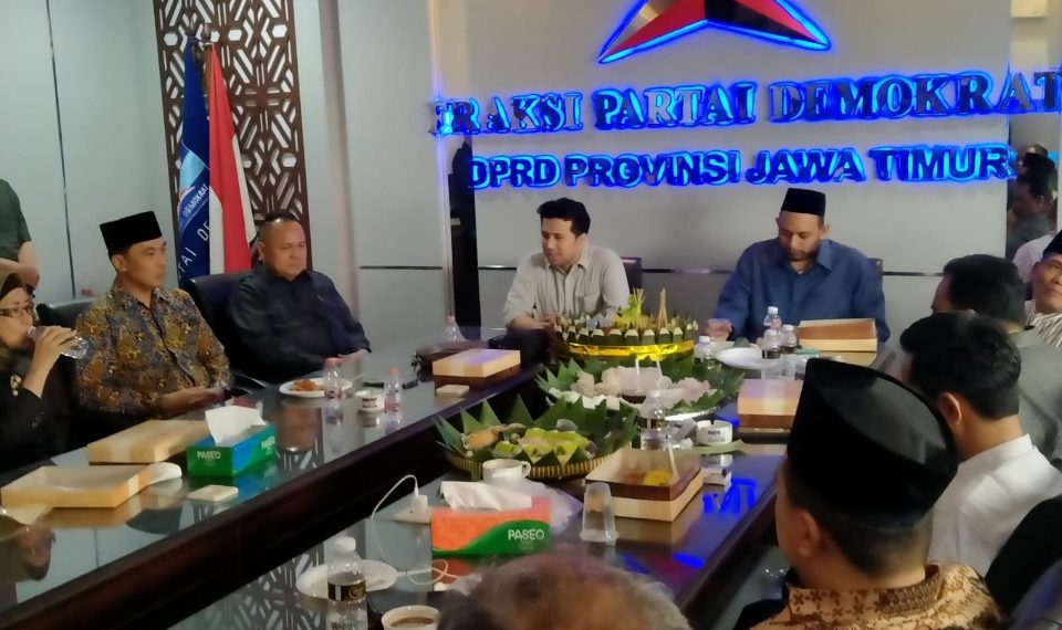 Fraksi Demokrat DPRD Jatim saat temu sambut