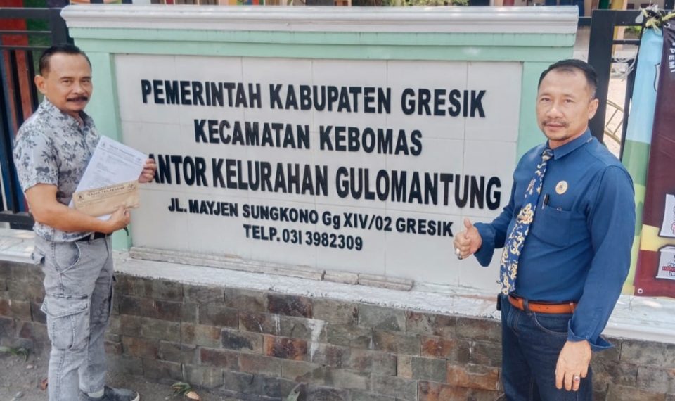 Subandi SH.MH & Rudi Suprayitno, SH. saat mengantar surat keberatan Ke 2