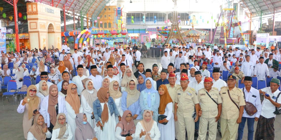 relawan santri nderek kyai saat deklarasi