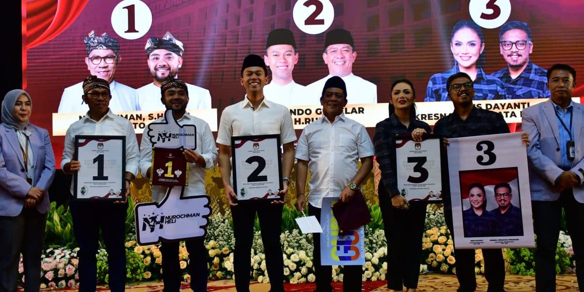 Usai pengundian paslon Walikota dan Wakil Walikota Batu di Pilkada 2024. (Gus) 