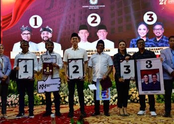 Hasil Pengundian Nomor Urut Paslon Walikota dan Wakil Walikota Batu 2024: NH 1, Guru  2, Krida 3 