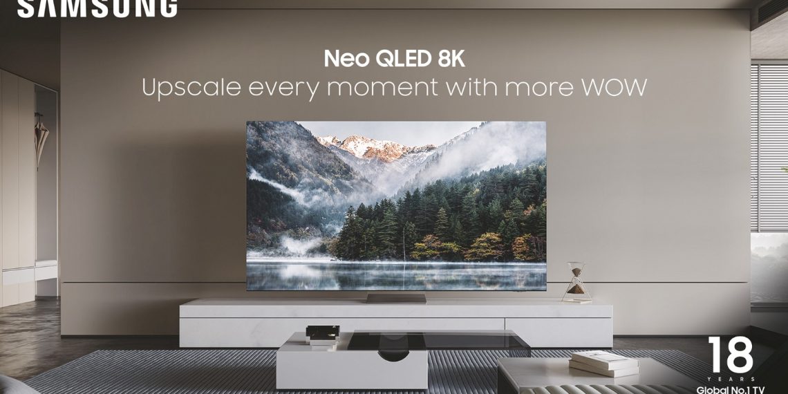 Kehadiran Samsung Neo QLED 8K yang dilengkapi teknologi AI telah meningkatkan pengalaman menonton televisi ke level yang baru. (foto: ist)