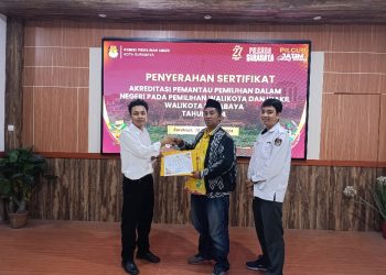 Pilkada Kota Surabaya Tahun 2024, 4 Pemantau Terdaftar dan Memperoleh Sertifikat Akreditasi 