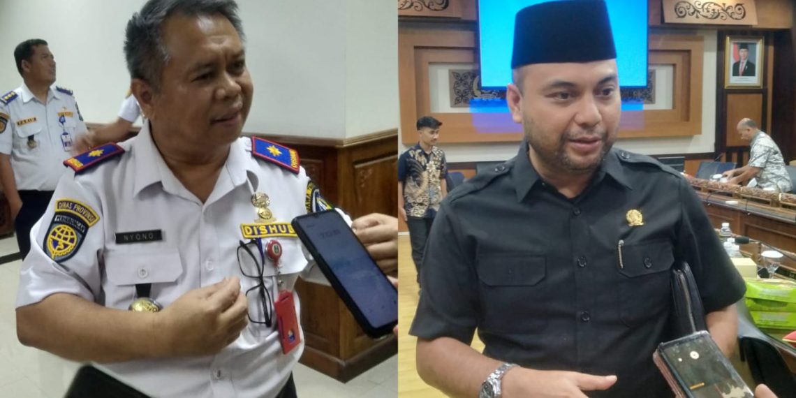 Teks foto : Ketua Komisi D DPRD Jatim dan Kadishub Jatim