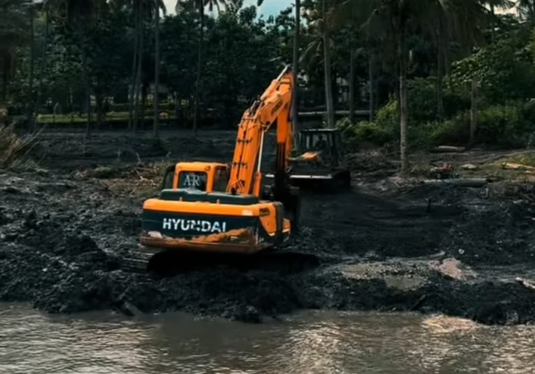 Support Pengembangan Wisata, Dinas PU Pengairan Banyuwangi Bangun Tangkis Sungai di Grand Watu Dodol 1
