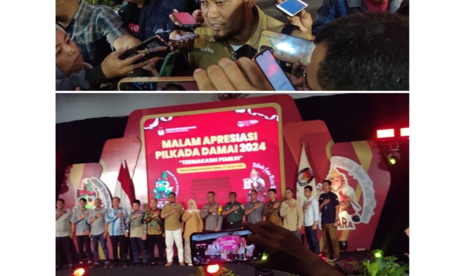 Gelar Malam Apresiasi Pilkada Damai 2024, KPU Kab. Kediri: Tingkat Partisipasi Pemilih Tertinggi se-Indonesia 1