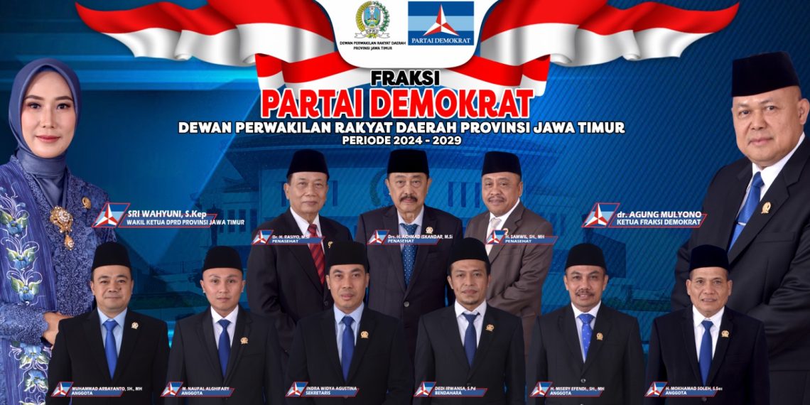 Ucapkan Selamat Pelantikan Khofifah-Emil Jilid ll , Fraksi Demokrat Siap Kawal dan Sukseskan Program Pemerintahan 1