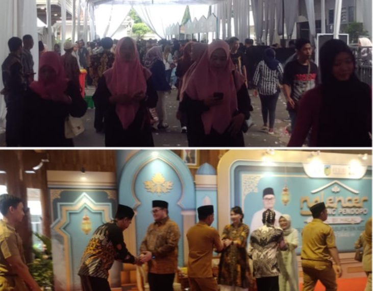Ribuan Masyarakat Padati Pendopo Panjalu Jayati Kabupaten Kediri, Meriahkan Nglencer Bareng Mas Bup