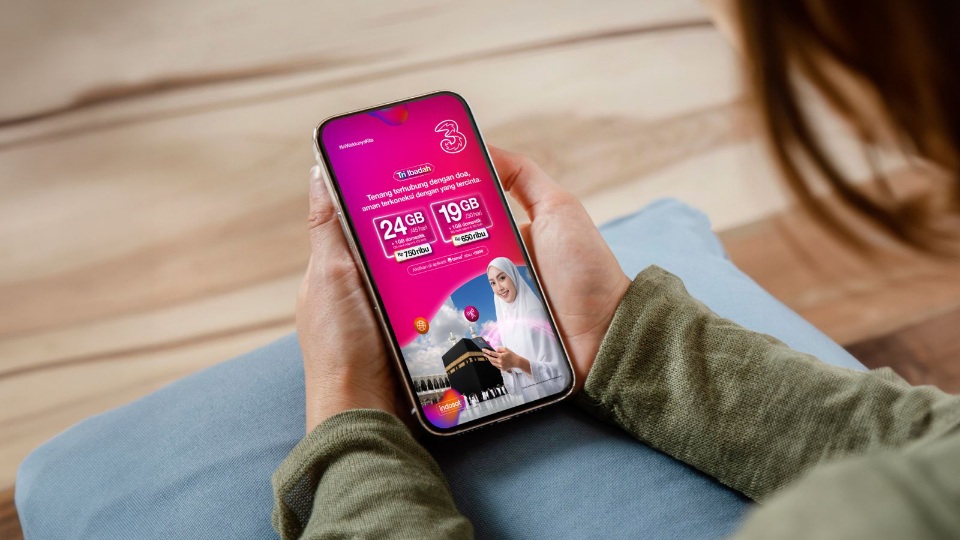 Indosat Rilis Tri Ibadah, Paket Data untuk Ibadah Umrah & Haji 1 Tri Ibadah, pilihan tepat untuk tetap terhubung & nyaman beribadah di Tanah Suci selama Umrah & Haji. (foto: ist)