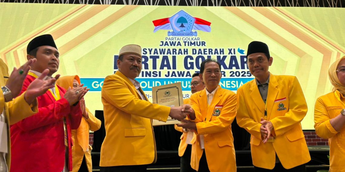 Ali Mufthi saat terpilih Ketua DPD Partai Golkar Jatim