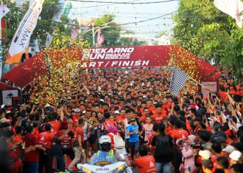 Mantan Timnas Sepak Bola dan Selebritas Pun Ramaikan Soekarno Run di Nganjuk