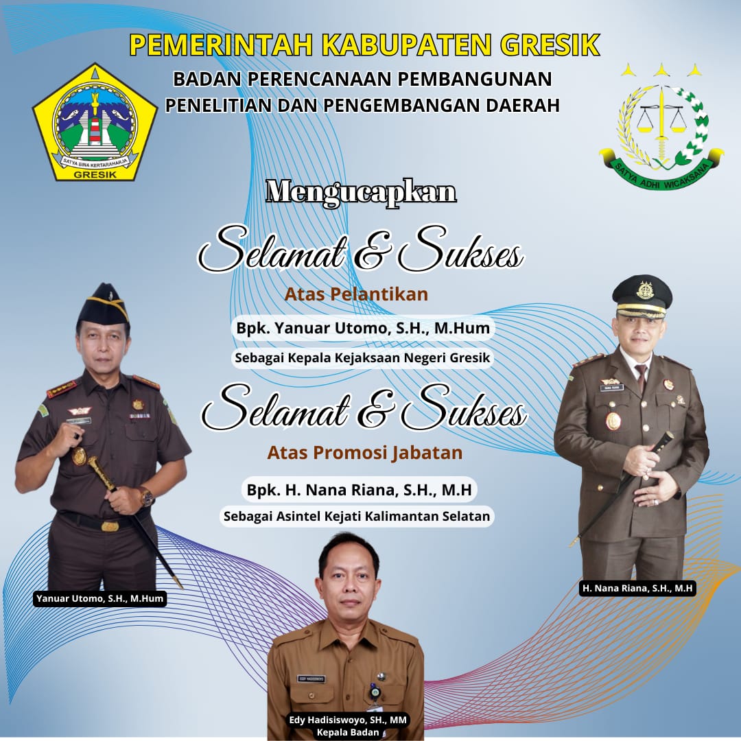BAPPEDA Kabupaten Gresik Mengucapkan, Selamat dan Sukses Atas Pelantikan Yanuar Utomo., SH. M.Hum Sebagai Kajari Gresik 4
