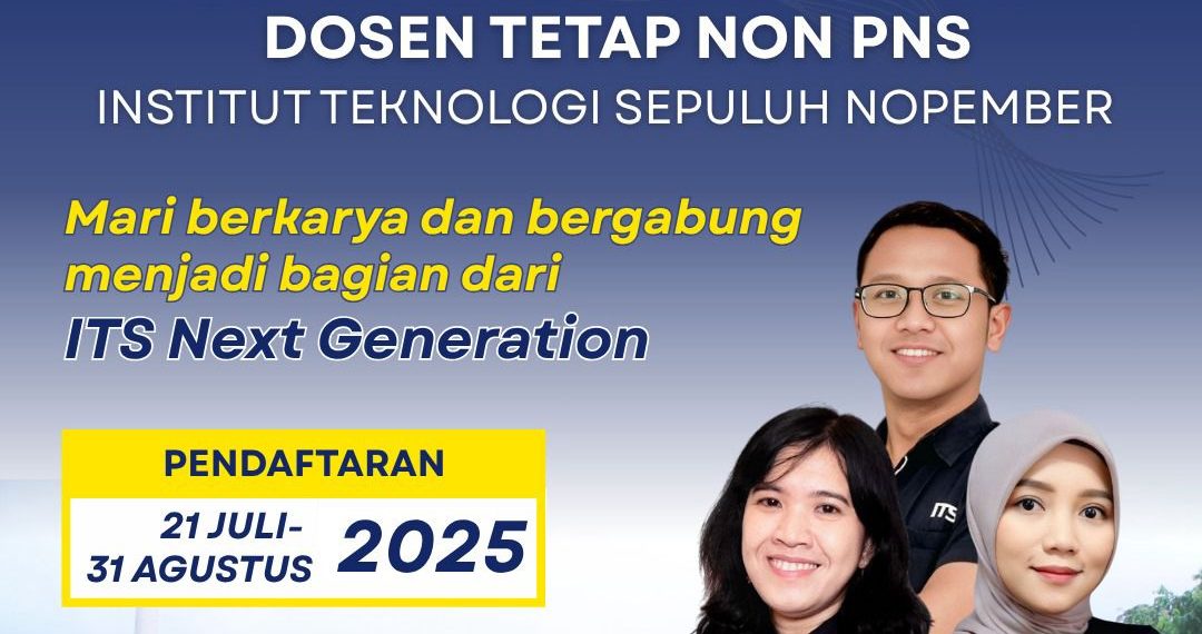 Poster Rekrutmen Dosen Tetap Non-PNS ITS. (foto: ist)
