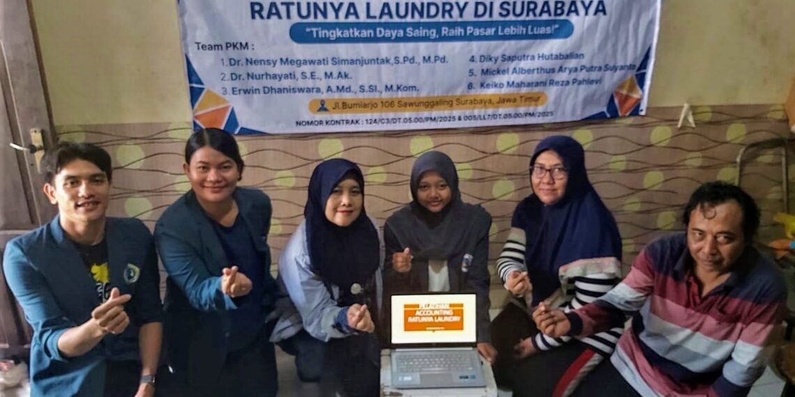 Tim Dosen Unitomo & Uwika Dorong Ratunya Laundry Jadi Role Model UMKM Berbasis Teknologi