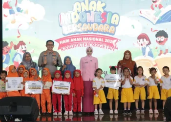 Kapolres Magetan di Hari ANak Nasional 2025
