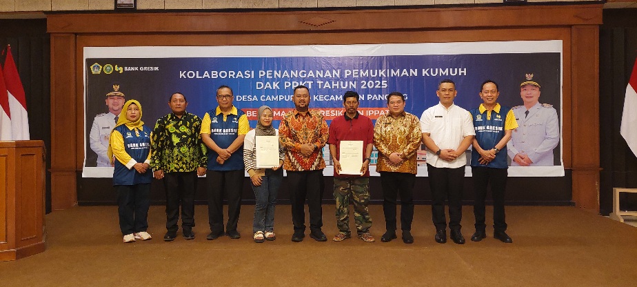 Melalui DAK PPKT Tahun 2025,  Pemkab Gresik Kolaborasi Penanganan Pemukiman Kumuh di Desa Campurejo