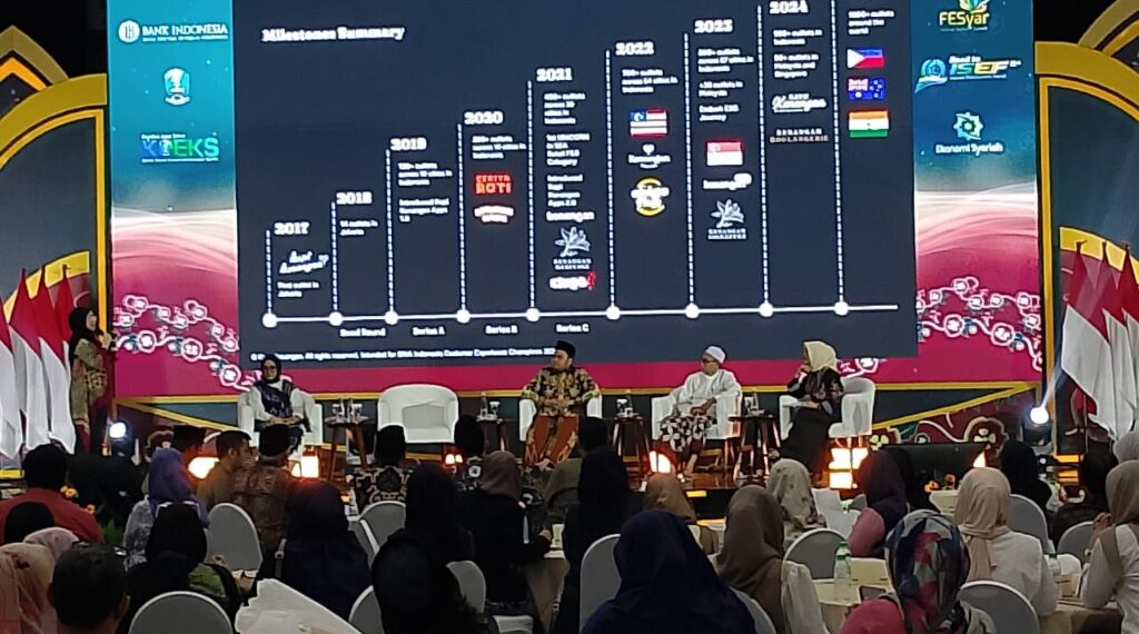 Talkshow bertema "Pemberdayaan UMKM Syariah dan Usaha Pesantren untuk Mendorong Kemandirian Ekonomi". (foto: hari/bidik.news)